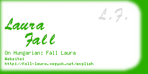 laura fall business card